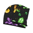 thumbnail image 3 of Disketp Mardi Gras Carnival4 Microfiber Hair Towel Wrap,Hair Drying Towel With Button,Towel Turban,Head Towel To Dry Hair Quickly For Girls And Women, 3 of 8
