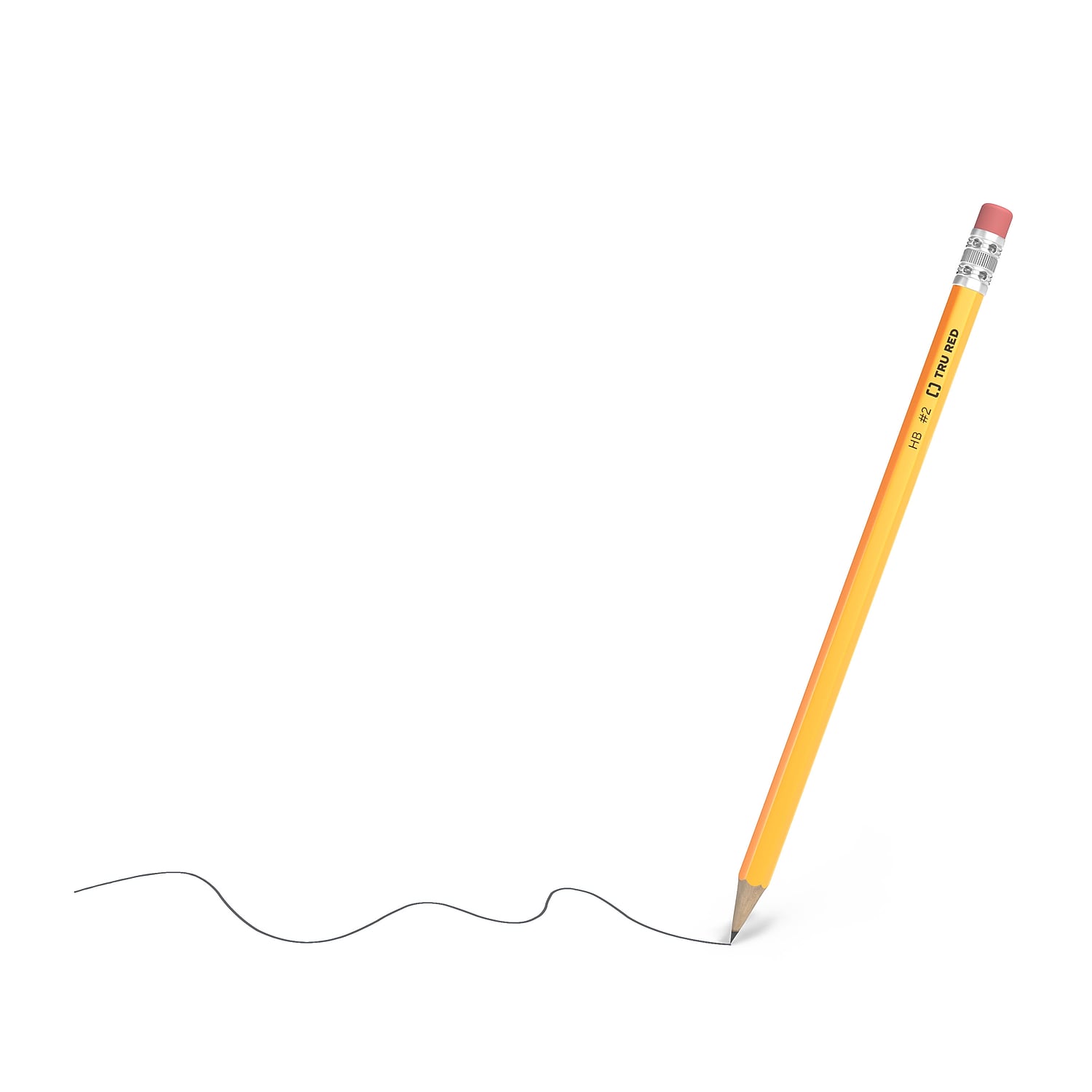 Staples TRU RED Pre-Sharpened Wooden Pencil 2.2mm #2 Medium Lead 216/Carton TR58564VS