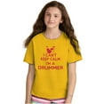 thumbnail image 4 of Can't Keep Calm a Drummer Percussion Crewneck T Shirts Boy Girl Teen Brisco Brands M, 4 of 6
