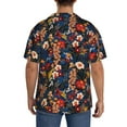 thumbnail image 3 of KLL Vintage Floral Print Men's Shirt Short Sleeve Button Down Summer Cuba Beach Shirts- XX-Large, 3 of 5