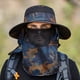 thumbnail image 5 of Eigraketly Sombrero de pescador de poliéster para hombre, portátil, transpirable, plegable, elegante, a prueba de sol, al aire libre, escalada, pesca, Ropa Deportiva, Zapatos Naranja Eigraketly OD031788-02B, 5 of 6