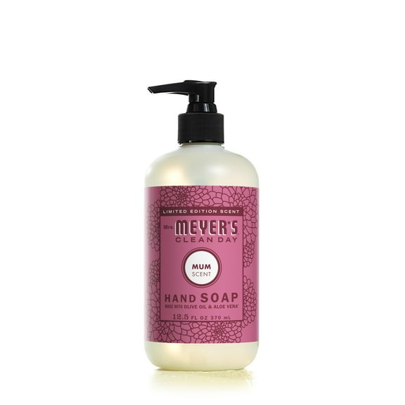 Mrs. Meyer's Clean Day Liquid Hand Soap, Mum Scent, 12.5 Ounce Bottle