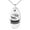 Silver, variant on Stainless Steel Letter S Initial 3D Monogram Engraved Small Oval Charm Pendant Necklace
