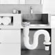 thumbnail image 2 of Drenaje De Lavabo, Tubería De Drenaje Material PP Brillante Cómodo Protección Ambiental Antienvejecimiento Para Baño, 2 of 8
