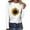 White, variant on Blczomt Long Sleeve Womens Tops Under $10 Graphic Casual Black Tees Crewneck Fashion Sunflower Print Blouses Women