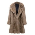thumbnail image 2 of Black Friday Deals Men Coat Jacket Warm Thickening Long Faux-Fur Outerwear Cardigan, 2 of 4