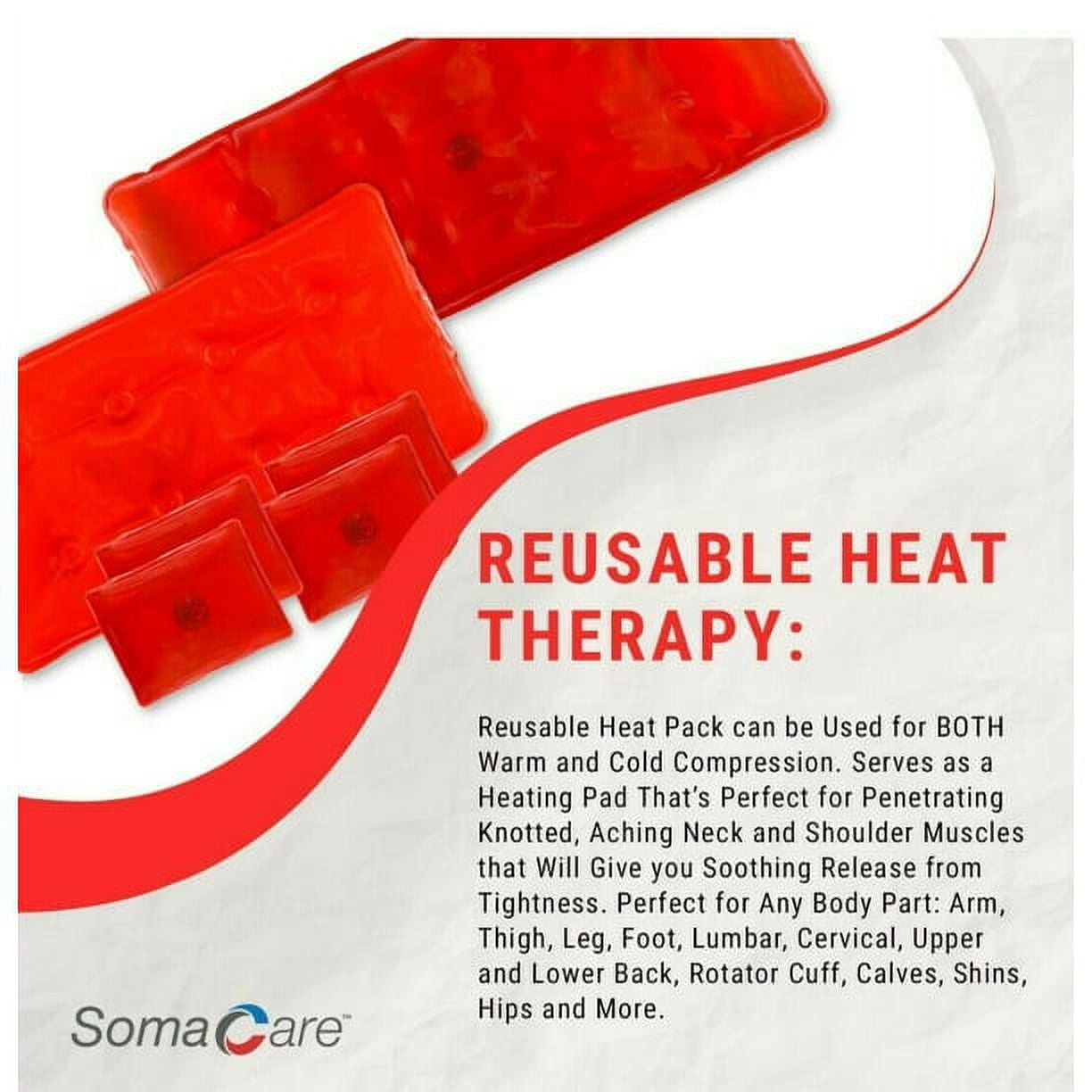 Soma Care Pain Relief Reusable Hot Packs - 6 Piece Set