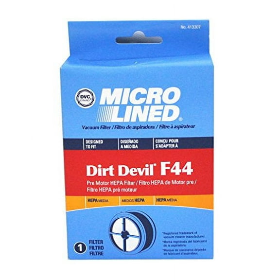 Dirt Devil Vacuum Cleaner F44 HEPA Filter; Replaces Dirt Devil Part # 304019001 (3-04019-001) & Fits Quick Lite Models UD20015 UD20020 UD20025