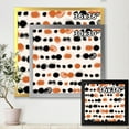thumbnail image 4 of Designart 'Orange and Black Polka Dots' Modern Framed Art Print, 4 of 4