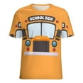 thumbnail image 5 of School Bus Icon Design Women's Short Sleeve T-Shirt Crew Neck Casual Summer Trendy Loose Fit Tops, 5 of 6
