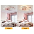 thumbnail image 5 of Denest Dimmable LED Round Ceiling Light Flush Mount Fixture Remote Control 40W, 5 of 18