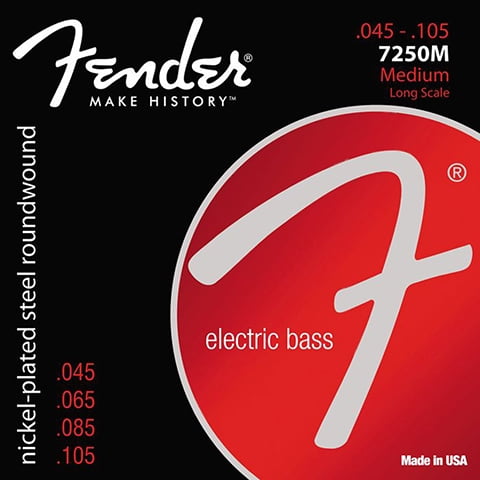 Fender Encordadura Bajo Electrico 7250M