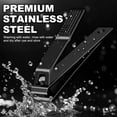thumbnail image 6 of Behome Nail Clippers Set, Ultra Sharp Stainless Steel Fingernail & Toenails Clipper and Nail File with Tin Case, Black, 6 of 7