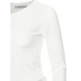 thumbnail image 4 of A2Y Women's Fitted Crew Neck Long Sleeve Pullover Classic Sweater White S, 4 of 5