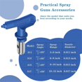 thumbnail image 4 of 4pcs Airless Paint Sprayer Tips,Paint Sprayer Spraying Machine Part for Homes Buildings Decks Fences(211,313,415,517), 4 of 5