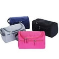 thumbnail image 4 of Retro Creative Simple Solid Color Nylon Fashion Storage Bag Waterproof Cosmetic Bag Travel Toiletry Bag Makeup Case GREEN, 4 of 8