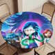 thumbnail image 5 of Ruby Gillman: Kraken adolescente-theme Fitted Round Tablecloths Elastic Edged Table Covers Waterproof Table Cloth for Kitchen Holiday Party Tables Decor 150cm, 5 of 6