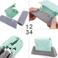 thumbnail image 3 of Window Groove Cleaning Brush Creative Cleaning Brush Handheld Multi-Function Kitchen Brush, Cleaning Tools for Bathroom, Kitchen, 6 Pieces (Gray, Green, Beige), 3 of 5