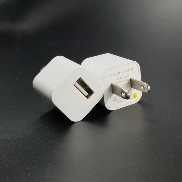 Cargador de punto verde pequeño, carga rápida para teléfono móvil Android, adaptador de carga, cargador con cabezal de carga USB único de 5 V y 1 A
