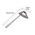 thumbnail image 5 of Gardening Tools Hollow Hoe, All-Steel Hardened Hollow Hoe, Sharp Edge Garden Weeding Tools, Portable Hoe Garden Tool Hand Shovel Weed Puller for Backyard Loosening Farm Planting Weeding, 5 of 5