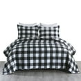 thumbnail image 5 of MarCielo  3Pcs Buffalo Plaid Check Quilt Bedspread Set B020 King, 5 of 5