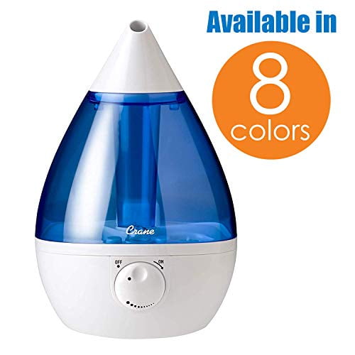Crane Ultrasonic Cool Mist Humidifier, Blue Drop