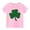 Pink, variant on MeetoTime Short-sleeved Cotton Tops for Boys and Girls St. Patrick's Day Printed Round Neck Unisex Kids T-shirt
