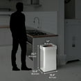 thumbnail image 7 of iTouchless 16 Gallon Commercial Grade Stainless Steel Dual-Deodorizer Open Top Rectangular Trash Can, 7 of 7