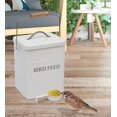 thumbnail image 3 of Pethiy Bird Seed Storage Container,Bird Food Jar Pet Food Storage Airtight Food Storage Container with Lid and Scoop,Hold 2 lbs,Pefect for Dog,Cat,Bird Snack Storage,White, 3 of 7