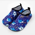 thumbnail image 5 of YOUYEDIAN Kids Boys Girls Swim Water Shoes, Toddler Kids Non-Slip Beach Shoes,Barefoot Sports Shoes Aqua Socks for Beach Outdoor Sports (Navy, 2 Big Kid), 5 of 5