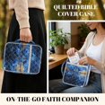 thumbnail image 5 of Xixirimido Bible Cover Case with Bookmarks Large Bible Bag Bible Study Supplies Accessories Quilted Bible Carrying Cases with Handle Christian Gift, Blue Roses Floral, 5 of 7