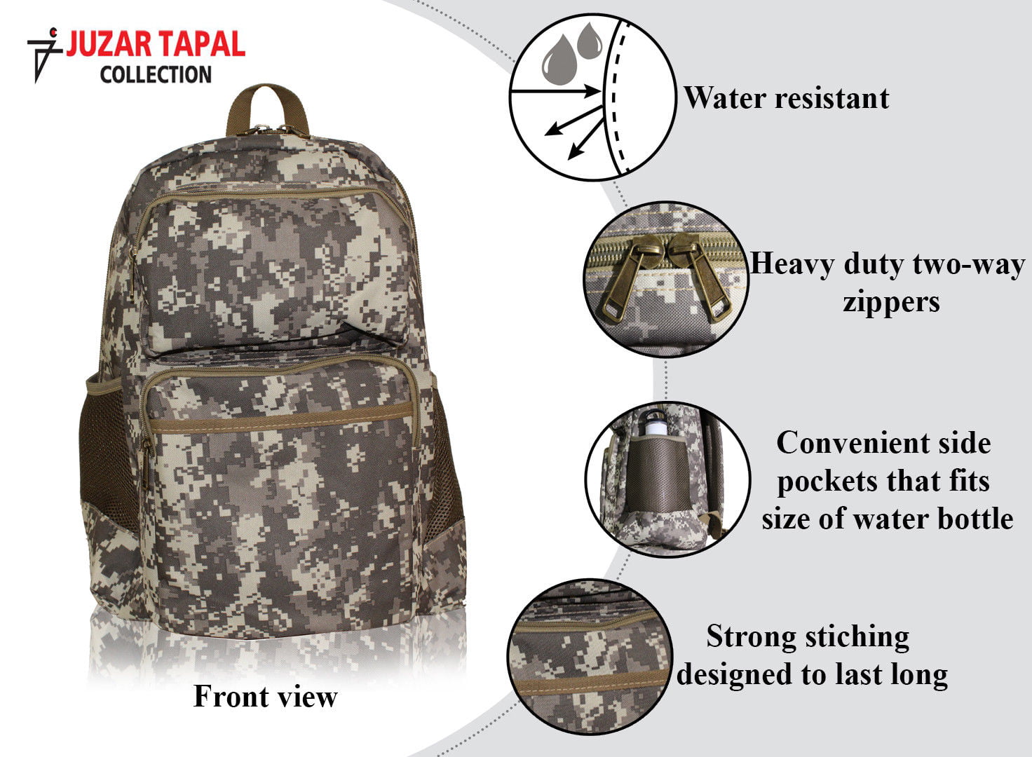 Laptop Computer Backpack Rucksack Bag Camouflage Army Military Luggage School 