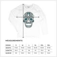 thumbnail image 7 of Philly Thing Sugar Skull Women's Long Sleeve T-shirt Day of the Dead Dia de los Muertos, 7 of 7