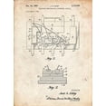 thumbnail image 2 of Borders, Cole 25x32 White Modern Wood Framed Museum Art Print Titled - PP813-Vintage Parchment First Integrated Circuit Patent Poster, 2 of 4