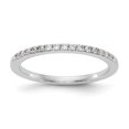 thumbnail image 1 of 14K White Gold Ring Band Wedding Diamond Round, 1 of 7