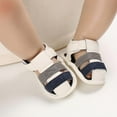 thumbnail image 4 of SYNPOS Baby Toddler Infant Boys Girls PU Leather Soft Closed Toe Summer Sandals Flat Shoes 0-18 Months, 4 of 10
