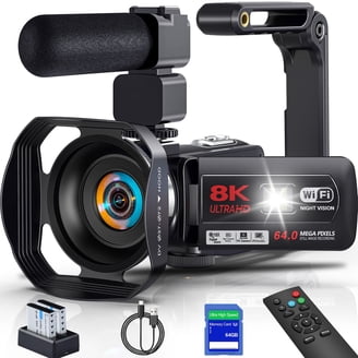 MARVUE, Video Camera, 8K, 64MP, Wi-Fi, 18X Digital Zoom - Walmart.com