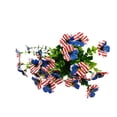 thumbnail image 2 of Beautynvta 20 Pcs Patriotic Artificial Violet Flowers, 4th of July Fake Flowers, Red White and Blue American Flag Decorative Faux Bouquet for Vase Fillers Home Decor, 2 of 7