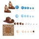 thumbnail image 4 of 31 piezas de decoraciones para pastel de vaquero, sombrero, bota, bufanda, bola, arcilla suave, espuma diseñada marrón, 4 of 9