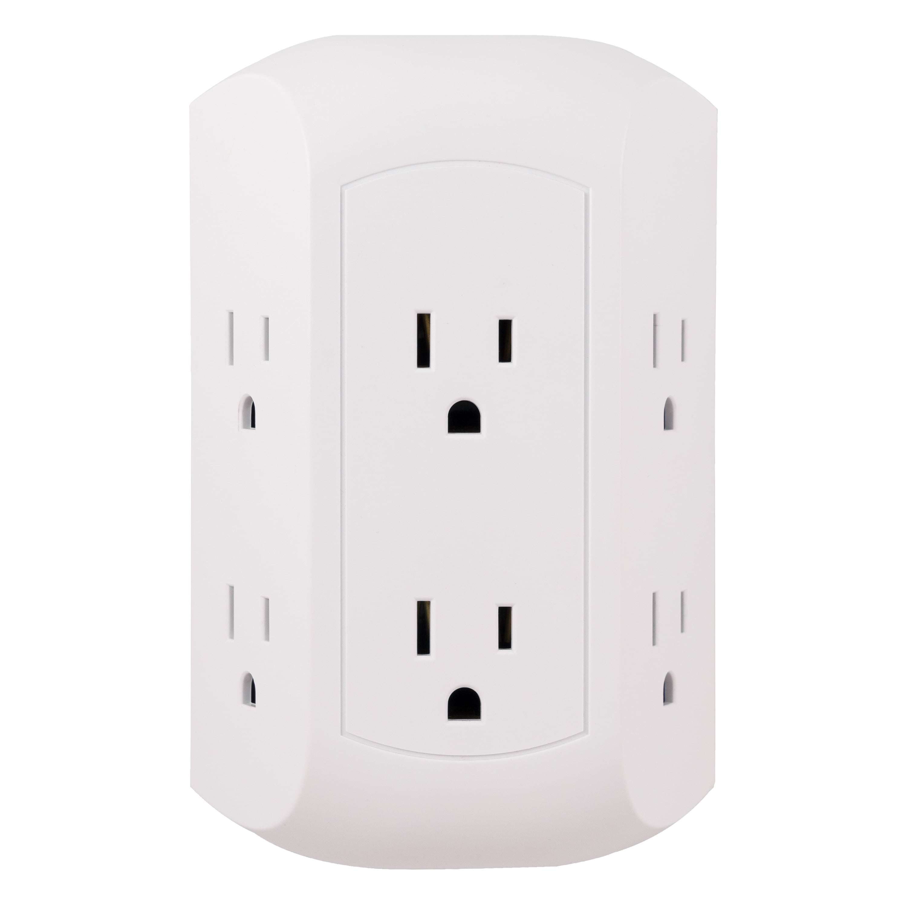 GE Pro 6-Outlet Swivel Wall Tap Surge Protector Power Adapter Multi plug Rotate 
