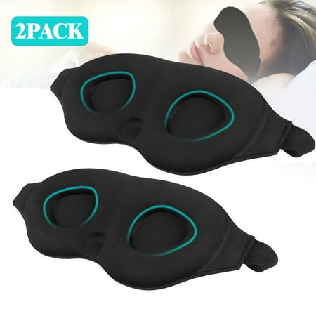 Ergonomic Sleep Mask,3D Light Blocking Sleeping Mask for Women Men, 3D Contoured Super Soft, Comfortable Adjustable Night Eye Mask for Sleeping, Best Blinder Memory Foam Blindfold for