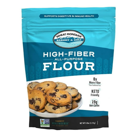 (Price/Case)Wheat Montana High-Fiber All Purpose Flour 8/2lb, 158527
