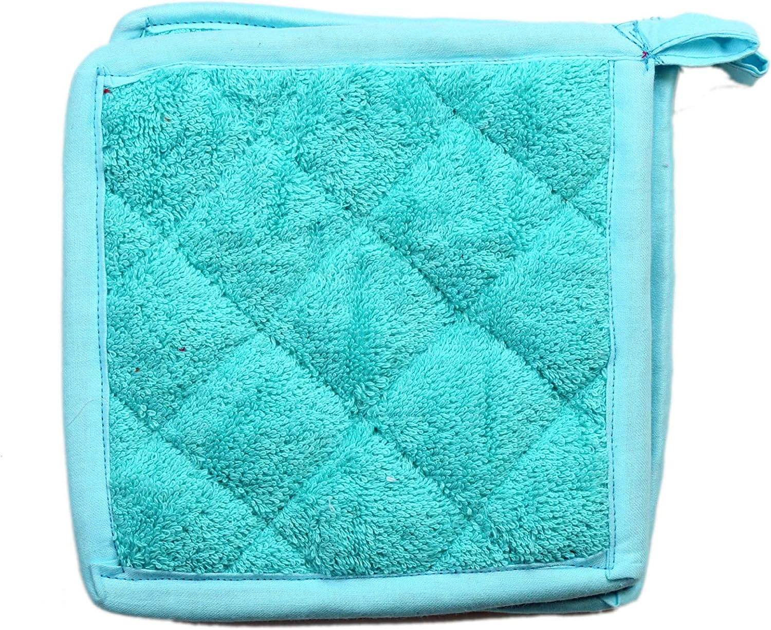 100 Terry Cotton Pot Holder Pack of 10 Size 9 x 9 Inch for Kitchen