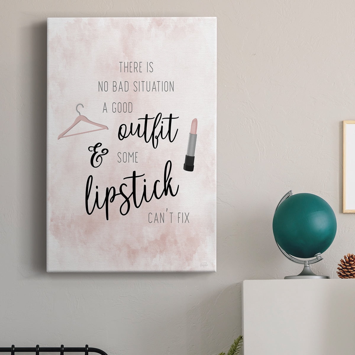 Outfit and Lipstick Premium Gallery Wrapped Canvas - Ready to Hang