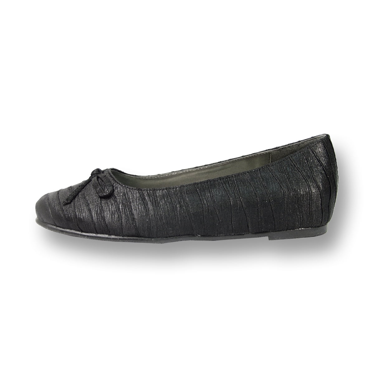 FLORAL Lizzy Women Wide Width Casual Flat/Skimmer for Everyday BLACK 8