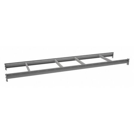 Tennsco Shelf, 24 in D, 96 in W, Industrial Gray BPB-96-24