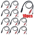 thumbnail image 5 of 40cm 3.5mm 1/8" Stereo Female Plug to 2 RCA Male Jack Aux Audio Y Cable Adapter, 5 of 6