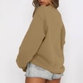thumbnail image 4 of Womens Sweatshirts Oversized Crewneck Pullover Hoodies Trendy Cute Long Sleeve Drop Shoulder Sweater Tops 2XL, 4 of 5