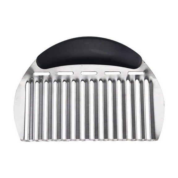 LYCAQL Heavy Duty Shaver Stainless Steel Crinkle Cutter Wavy Chopper French Fry Slicer for Potatoes Carrot Chips and Fruits, Vegetable, Potatoes, Onions (1 PCS)