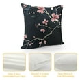 thumbnail image 4 of SHANXI  Throw Pillow Covers Japanese Cherry Sakura Blossom Design Square Pillowcase for Home Decor Sofa Car Bedroom Pillow case  22x22in, 4 of 5